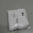 8 Pairs Christian Socks for Men Women,Faith Cross Socks as Gifts for Catholic Men and Pastor (White)