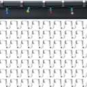 100 Pcs Gutter Clips for Hanging Outdoor Lights Christmas Hooks Aluminum Weatherproof Gutter Clips Hangers for Holiday Seasonal Outside String Lights Xmas Decoration (Silver)