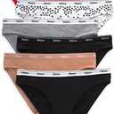 Hanes Women's Originals Bikini Panties, Breathable Stretch Cotton Underwear, Assorted, 6-Pack S