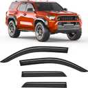 Tape-on Rain Guards Fit for Toyota 4Runner 2025 2026 Extra-Thick Window Rain Guard Window Deflectors Window Vent Visors Vent Shades Exterior Car Accessories-4PCS