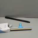 Carpet Rake for Pet Hair Removal  Carpet Scraper & Pet Fur Rake  Dog & Cat - Animal Fur Broom for Rugs & Furniture with Adjustable Lengths - Blue