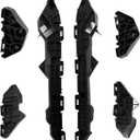 SecosAutoparts 6PCS Rear Bumper Cover Retainer Brackets and Support Mounting Kit, Compatible with Toyota Corolla 2009-2013 Replacement 5215602100 5215502110 5256302060 5256202080 Bumper Mount Support