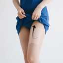 Instant Thigh Lift Tape 10 Pack  Invisible Body Tape to Tighten Skin & Smooth Cellulite, Waterproof & Sweatproof Adhesive Strips for Women