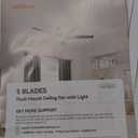 addlon Ceiling Fans with Lights, 42 Inch Low Profile Ceiling Fan with Light and Remote Control, Flush Mount, Reversible, 3CCT, Dimmable, Quiet, Black Small Ceiling Fan for Bedroom Indoor/Outdoor Use