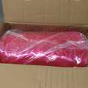 Kigley Inflatable Chair Blow Up Couches Transparent Inflatable Sofa Seat Yard Patio Portable Air Couch Furniture for Outdoor Indoor Camping Beach Room(Double Seat,Pink)