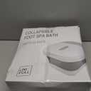 Collapsible Foot Spa Bath with Heat and Massage Rollers, Bubble, Foot Pedicure Kit, Temperature Control, Red Light, Pedicure Foot Spa, Foot Bath