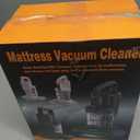 Mattress Vacuum Cleaner, 20Kpa Suction Bed Vacuum Cleaner with 253.7nm UV-C Light, 140F Heated Air, 30000 RPM Brushroll, 40,000Hz Ultrasonic, HEPA Filter, for Bed, Sofa, 500W Corded (White)