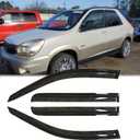 Rainproof Side Window Wind Deflectors for 2002-2007 Buick Rendezvous, Tape-on Sun Rain Guard Sets,Nice Looking Window Visors for Cars,Vent Deflector for 02-07 Buick Rendezvous 94223