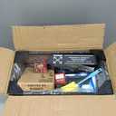 GOZILLA Aquatic Turtle Tank Kit+Lamp+Filter, Upgrade PC Turtle Tank Starter Kit with Adjustable Lamp & Filter,Reptile Habitat with Lid,Hanging Platform for Small Reptiles.(15.757.99''/Black Kit)