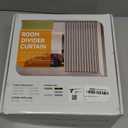 100% Blackout Privacy Room Divider Curtains Thermal Blackout Curtain for Patio Door, Include Ceiling Curtain Track, Bedroom Partition and Shared Office Space(Blue, W100 x L96, 1 Pack)