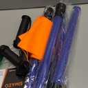 4 Pieces 21 Inch Signal Traffic Wand with 3 Flashing Modes & 6 Led Lights, Traffic Safety Baton with Side Clip for Air Marshalling, Car Directing, Parking Guides (Blue)