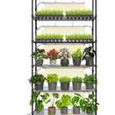 Bstrip 6-Tier Plant Shelf with Grow Light, 35.4x13.8x71in