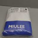 MIULEE Pure White Room Darkening Curtains for Bedroom Living Room 63 Inches Long 2 Panels, Thermal Insulated Energy Saving Drapes Solid Grommet Top Noise Reducing Window Treatments 40x63 Inch