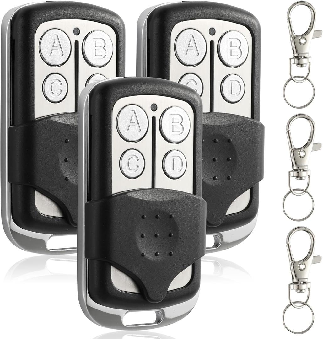 3 Keychain Garage Door Opener Remote,Compatible with LiftMaster Chamberlain Garage Door Opener,893MAX,890MAX 953EV/EVC,3 Pack