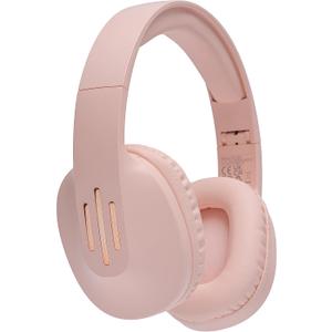 ZIHNIC Bluetooth Headphones Over Ear, 5 EQ Modes Wireless Headphones, Foldable Lightweight Headset with Deep Bass, HiFi Stereo, Microphone for Online Class,Office,PC,Phone(Pink)