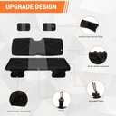 SAPUBK Custom-fit UTV Seat Covers Set Replace for 2002-2008 Polaris Ranger 500 570 700 800 900&2009 700 Crew Seats Accessories, 1680D UTV Seat Covers with Pocket & 2 Headrest Covers