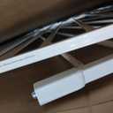 DUMOS 36" Extra Tall Baby Gate for Stairs & Doorways, 30-49" Wide, White