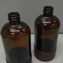 Glass Spray Bottle with Silicone Sleeve Protection, Amber Glass Spray Bottle Set for Window Cleaner Aromatherapy Facial Hydration Watering Flowers Hair Care 2 Pack/16 oz (Black & Brown)