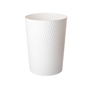 UUJOLY Small Trash Can Wastebasket Garbage Can Container Bins for Bathrooms, Laundry Room, Kitchens, Offices, Kids Rooms, Dorms (White)