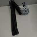 Zober Pants Hangers Non Slip - 20 Pack Open Ended Pants and Jean Hangers for Closet - Space Saving Clothes Hanger - Strong, Durable, Metal Pant Hangers (Black) (Chrome)