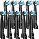 iO Replacement Heads Compatible with Oral B iO 2/3/4/5/6/7/8/9/10 Series Electric Toothbrush,IO Toothbrush Heads Compatible with Oral B iO,Medium-Hard bristles Care for Your Teeth,Black