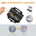 PIIOSER Breastmilk Cooler Travel Bag with Ice Pack, Compatible with Wearable Breast Pumps & Accessories - Portable Hands Free Breast Pump Carrying Case for Nursing & Working Moms, Black