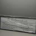 SRSZHIYUE Bible Verse Wall Decor The Ten Commandments Sign 40''15'' Christian Saying Jesus Prayer God for Scripture Home Vintage Living Room Family Wall Art Religious Rustic Catholic (Black)