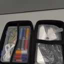 Handheld Sewing Machine Heavy Duty, with Blue Leather Storage Case and 110-Piece Sewing Kit, Mini Portable, Ideal for Adults & Beginners, Complete Set of Quick Home Clothing Repair Tools, Good Gift