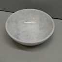 Gusto Nostro 8" Luxury White Marble Decorative Bowl for Coffee Table - Elegant Modern Fruit Bowl for Kitchen Counter - Heavy Stone Entryway Catch all for Keys, Jewelry, Potpourri Holder - Medium