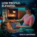 Logitech G915 X Lightspeed Low-Profile Wireless Gaming Keyboard, Double-Shot PBT Keycaps, Fully Programmable Keys, RGB Backlighting, Sleek Aluminum Finishing, GL Blue Clicky Switches - PC/Mac - Black