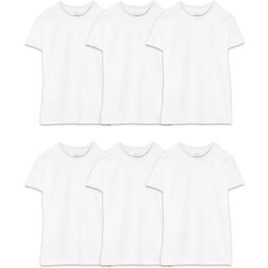 Fruit of the Loom Men's Crew Tee Undershirts, Moisture Wicking & Tag Free,  Big & Tall (XX-Large Big, Big Man - White - 6 Pack)