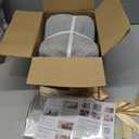 5 Pack Decorative Small Storage Baskets for Shelves, Cotton Rope Woven Basket for Organizing Bathroom, Nursery, Closet, Cabinet, Toys & Socks, Gift Baskets Empty, 11.8"x7.9"x4.7", Gray/White