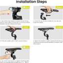 AVENTON Advanced Suspension Bike seat Post -27.2mm seatpost with Dust Sleeve, seat Post Ideal for Road & Mountain Bikes E-Bikes