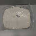 Travel Makeup Bag Skin-feel Leather, Large Capacity Cosmetic case for Women, Waterproof Portable Make up Organizer with Divider and Handle for Toiletries, Beauty Essentials (Beige)