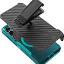 Designed for Samsung Galaxy S23 Plus (S23+) Case,Magnetic,Double Protection,Tough Durable,Compatible with MagSafe,Detachable Back Clip,Dustproof,No Fading,No Yellowing,Non-Slip,Lake Blue