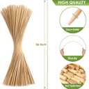 Smores Sticks 36" Long 5 mm Thick, 120 PCS Marshmallow Roasting Smore Sticks Bamboo, Disposable Marshmellow Sticks Camping Heavy Duty SMores Skewers for Outdoor Fire Pits Campfires Hot Dog Sausage