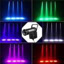 Pinspot Light 15W DMX 2 Pack, Czgor RGBW Disco Ball Lights with Remote Control, DMX512, Sound Activated Pin Spotlight for Party Wedding DJ Disco Shows