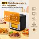 Air Fryer Liners Disposable, 125Pcs Parchment Paper, 8 Inch Non-stick Air Fryer Paper Liners, Unbleached Square Airfryer Liners for 5-8QT Air Fryer, Baking, Roasting Microwave