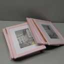 eletecpro 8x10 Picture Frames Set of 10, Picture Frame Collage Wall Decor Display 5x7 Photo with Mat or 8x10 Without Mat, Home Decor Gallery Frame for Table Top or Wall Mounting, Pink