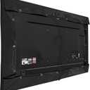 Covermates Outdoor Half TV Cover - Various Sizes, Light Weight Material, Weatherproof, Dustproof, Cinching Drawcord, Outdoor TV Covers, 41W x 4D x 25H, Black