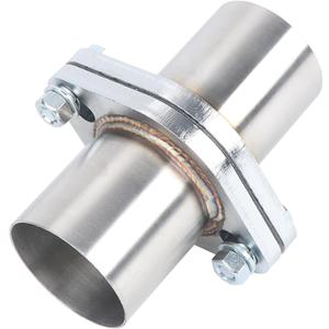 LCGP Exhaust Flange Repair Piping Kit 2.5" ID to 2.5" OD with Gasket and Bolt for Quick Fix Repair,304 Universal Stainless Steel Exhaust Flange Pipe