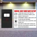 Kingdder 2 Pcs 8 Dip Switch Garage Door Remote Two Button Garage Remote Compatible with Linear Delta 3 (DT DTA DTD DTC DNT00002A) Opener 310mhz, Control 2 Different Doors Simultaneously