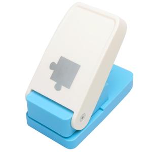 Puzzle Punch DIY Jigsaw Puzzle Piece Cutter for Personalized Jigsaw Puzzle Custom Photo Puzzle Customized Puzzle Making Tool (Cerulean Blue) (White & Cerulean Blue)