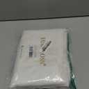 EurCross Solid White Shower Curtain 72 x 72inches Long, Water-Resistant Fabric Shower Curtain Liner for Bathroom