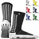 Lux Dual Grip Socks - Soccer Grip Socks for Men and Women. GripArray Performance & Comfort