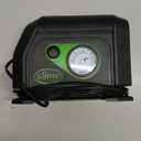 Slime 40050 Tire Inflator, Portable Car Air Compressor, with Analog 100 psi Dial Gauge, Long Hose and LED Light, 12V, 8 min Inflation
