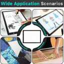 A4 LED Light Pad Tracing, Light Board for Diamond Painting, Ultra-Thin Copy Light Box, USB Powered with Adjustable Brightness Art Tracing Box for Drawing, Sketching