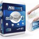 Peelaways Incontinence Bed Sheets & Waterproof Mattress Protector 5-Layer Disposable Fitted Sheets for Elderly, Caregivers & Bedwetting | Soft, Breathable, Leak-Proof | Queen 80"x60"x12"