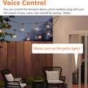 Amazon Basics Outdoor Smart Plug with 2 Individually Controlled Outlets, Works with Alexa Only, 2.4 GHz Wi-Fi, No Hub Required, Black