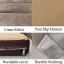 Bench Seat Memory Foam Chair Pads Non-Slip Rubber Back Indoor Swing/Settee Cushion 40 x 12 inch